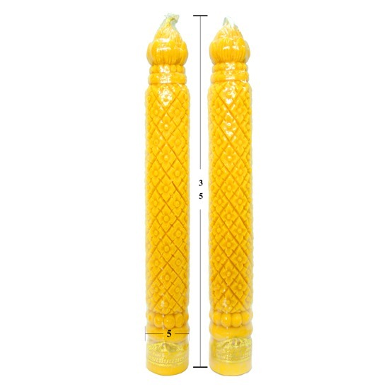 ขายเทียนพรรษาแกะสลักลาย - บริษัท เซียวฮั้วเฮง แคนเดิล จำกัด - ขายเทียนเหลืองแกะสลักลาย 