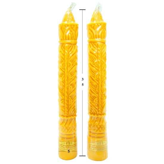 ขายเทียนพรรษาแกะสลักลาย - บริษัท เซียวฮั้วเฮง แคนเดิล จำกัด - ขายเทียนเหลืองแกะสลักลาย 