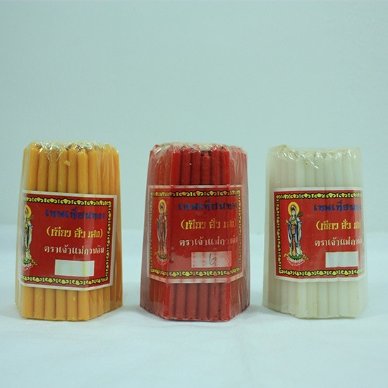 โรงงานผลิตเทียนไขไหว้พระ (เทียนหนักบาท) - บริษัท เซียวฮั้วเฮง แคนเดิล จำกัด - โรงงานผลิตเทียนไขไหว้พระ (เทียนหนักบาท) สีเหลือง เทียนสีขาว เทียนคละสี 